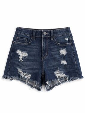 4/$20➡️ Sonoma SO Dark Blue Distressed Jean Shorts 2” Inseam – 25 (Size 1) EUC